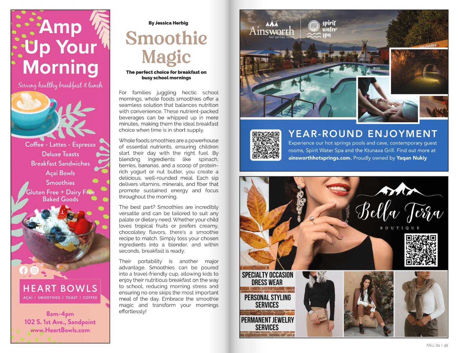 Full page view of magazine - Local Advertising Magazine
